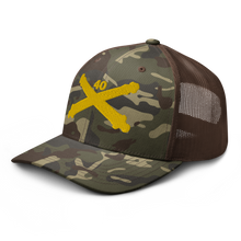 Load image into Gallery viewer, Camouflage trucker hat - Army - 40th Artillery Branch wo Txt
