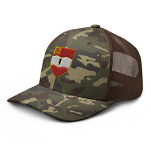 Load image into Gallery viewer, Camouflage trucker hat - 1st Battalion, 82nd Artillery No Text
