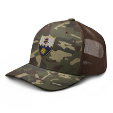 Load image into Gallery viewer, Camouflage trucker hat - 1st Battalion, 22nd Infantry (Infantry without TEXT
