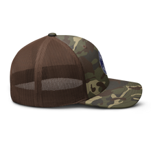 Load image into Gallery viewer, Camouflage trucker hat - Spyder Ryder - Free Wheel Motion - Blue
