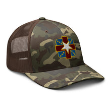 Load image into Gallery viewer, Camouflage trucker hat - Army - Womack Army Medical Center wo Txt
