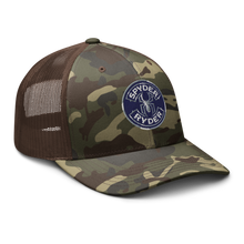 Load image into Gallery viewer, Camouflage trucker hat - Spyder Ryder - Free Wheel Motion - Blue
