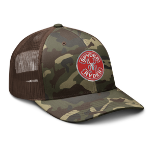 Camouflage trucker hat - Spyder Ryder - Free Wheel Motion - Red