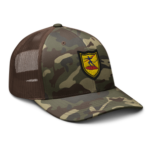 Camouflage trucker hat - Army - 740th Tank Battalion DUI wo Text