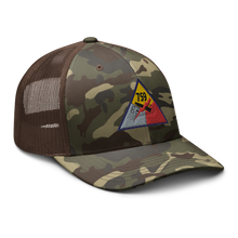 Load image into Gallery viewer, Camouflage trucker hat - Army - 759th Tank Battalion SSI
