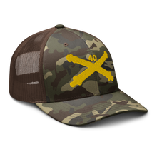 Load image into Gallery viewer, Camouflage trucker hat - Army - 40th Artillery Branch wo Txt
