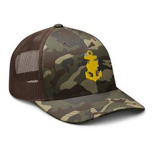 Camouflage trucker hat - Navy - Navy Nurse Corps Pin wo Txt