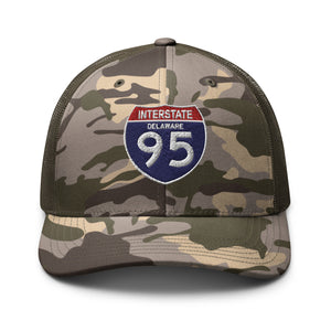 Camouflage trucker hat - Govt - Interstate 95 - Delaware