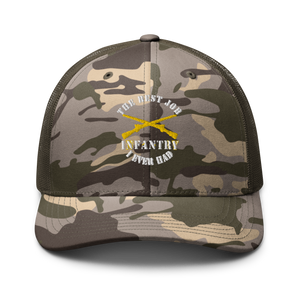 Camouflage trucker hat - Army - The Best Job I ever had - Infantry Br - US Army X 300