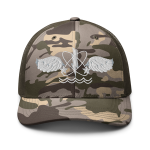 Camouflage trucker hat - Navy - Rate - Aviation Warfare Systems Operator wo Txt X 300