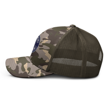 Load image into Gallery viewer, Camouflage trucker hat - Spyder Ryder - Free Wheel Motion - Blue
