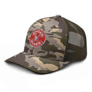 Camouflage trucker hat - Spyder Ryder - Free Wheel Motion - Red