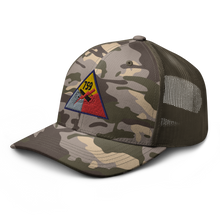 Load image into Gallery viewer, Camouflage trucker hat - Army - 759th Tank Battalion SSI
