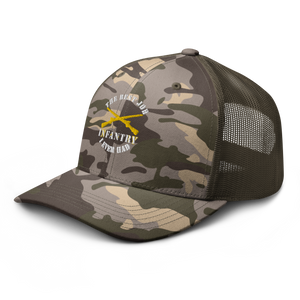 Camouflage trucker hat - Army - The Best Job I ever had - Infantry Br - US Army X 300