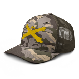 Camouflage trucker hat - Army - 40th Artillery Branch wo Txt