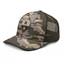 Load image into Gallery viewer, Camouflage trucker hat - 1st Battalion, 22nd Infantry (Infantry without TEXT
