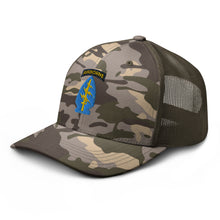 Load image into Gallery viewer, Camouflage trucker hat - SOF - Special Forces SSI
