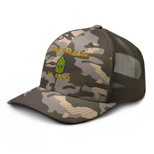 Camouflage trucker hat - Army - First Sergeant - Line