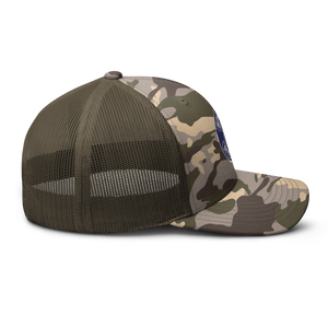 Camouflage trucker hat - Spyder Ryder - Free Wheel Motion - Blue