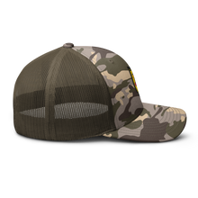 Load image into Gallery viewer, Camouflage trucker hat - Army - 740th Tank Battalion DUI wo Text
