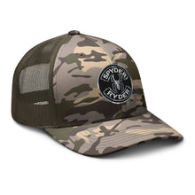 Load image into Gallery viewer, Camouflage trucker hat - Spyder Ryder - Free Wheel Motion - Black
