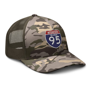 Camouflage trucker hat - Govt - Interstate 95 - Delaware