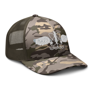 Camouflage trucker hat - Navy - Rate - Aviation Warfare Systems Operator wo Txt X 300