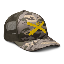 Load image into Gallery viewer, Camouflage trucker hat - Army - 40th Artillery Branch wo Txt
