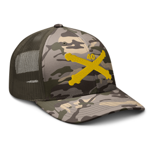 Camouflage trucker hat - Army - 40th Artillery Branch wo Txt