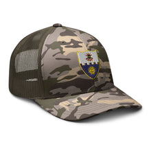 Load image into Gallery viewer, Camouflage trucker hat - 1st Battalion, 22nd Infantry (Infantry without TEXT
