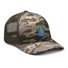 Load image into Gallery viewer, Camouflage trucker hat - SOF - Special Forces SSI
