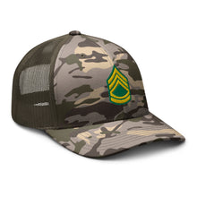 Load image into Gallery viewer, Camouflage trucker hat - Army - SFC wo Txt
