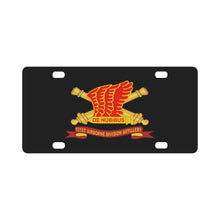 Load image into Gallery viewer, Army - 101st Airborne Division Artillery (DIVARTY) - DUI w Br - Ribbon X 300 Classic License Plate
