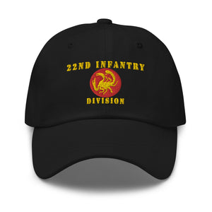 Dad hat - Army - 22nd Infantry Division X 300 - Hat