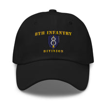 Load image into Gallery viewer, Dad hat - Army - 8th Infantry Division - Hat
