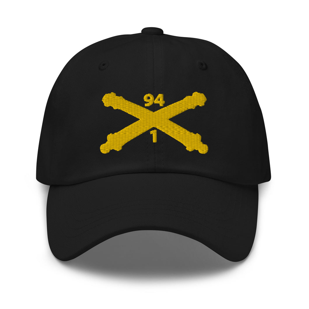 Dad hat - Army - 1st Bn, 94th Field Artillery Regiment - Arty Br wo Txt