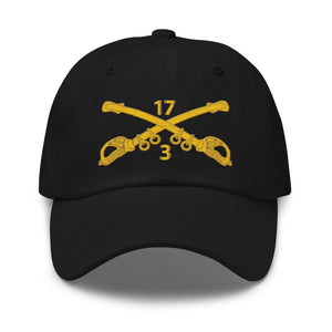 Dad hat - Army - 3rd Squadron 17th Cavalry Regiment Branch wo Txt