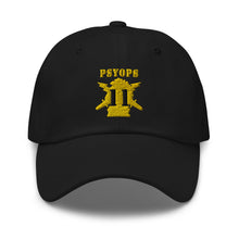 Load image into Gallery viewer, Dad hat - Army - PSYOPS w Branch Insignia - 11th Battalion Numeral - Line X 300 - Hat
