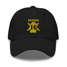 Load image into Gallery viewer, Dad hat - Army - PSYOPS w Branch Insignia - 16th Battalion Numeral - Line X 300 - Hat
