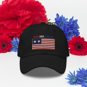 Dad hat - Flag - Western Forces - 2 Star Flag w Txt X 300