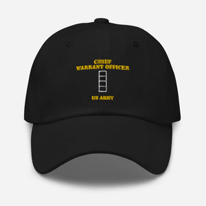 Dad hat - Emblem - Warrant Officer 4 - CW4 - US Army