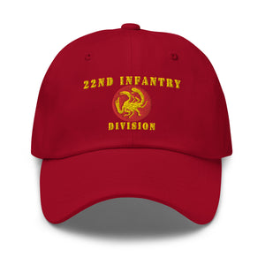 Dad hat - Army - 22nd Infantry Division X 300 - Hat