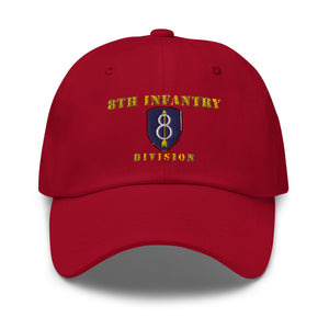 Dad hat - Army - 8th Infantry Division - Hat