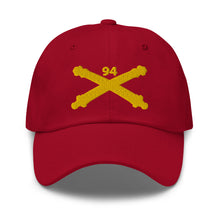 Load image into Gallery viewer, Dad hat - Army - 94th Field Artillery Regiment - Arty Br wo Txt
