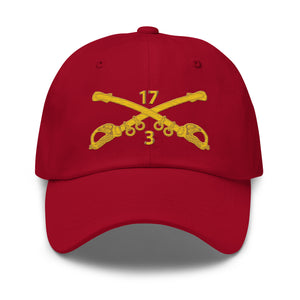 Dad hat - Army - 3rd Squadron 17th Cavalry Regiment Branch wo Txt