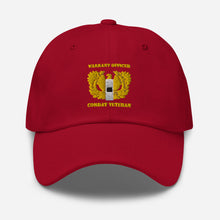 Load image into Gallery viewer, Dad hat - Emblem - Warrant Officer - WO1 - Combat Veteran X 300
