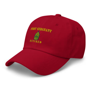 Dad hat - Army - First Sergeant - Retired - Line