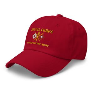 Dad hat - Army - Signal Corps - Branch - US Army X 300DPI