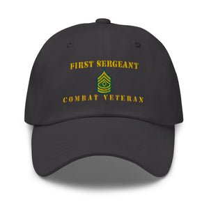 Dad hat - Army - First Sergeant - Combat Veteran - Line