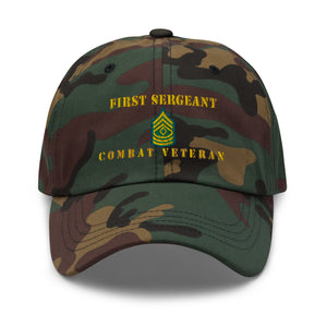 Dad hat - Army - First Sergeant - Combat Veteran - Line